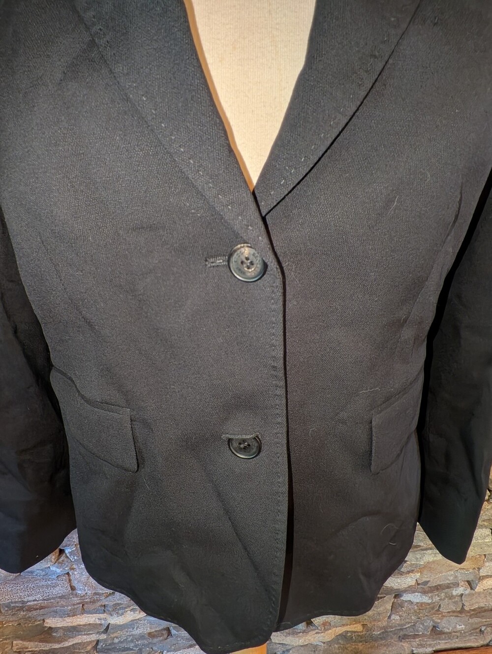 Brooks Brothers Black Blazer Classic Fit 100% Wool Size - Picture 8 of 9